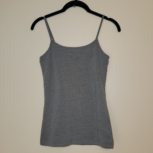 Grey Scoop Neck Cami Top - Picture 1 of 4